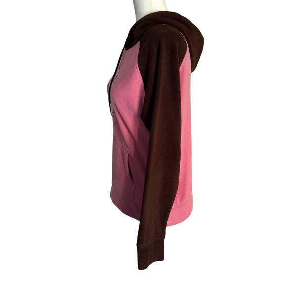 It’s Happy Bunny Vintage Y2K Kiss my A** Pink Fleece Hoodie Size M - Picture 8 of 12